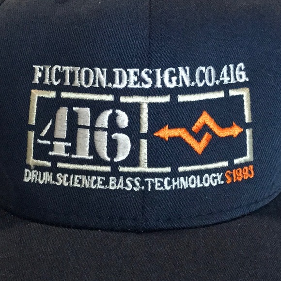 VINTAGE Fiction Clothing - FDCO Clothing Navy Baseball Cap - Picture 4 of 6